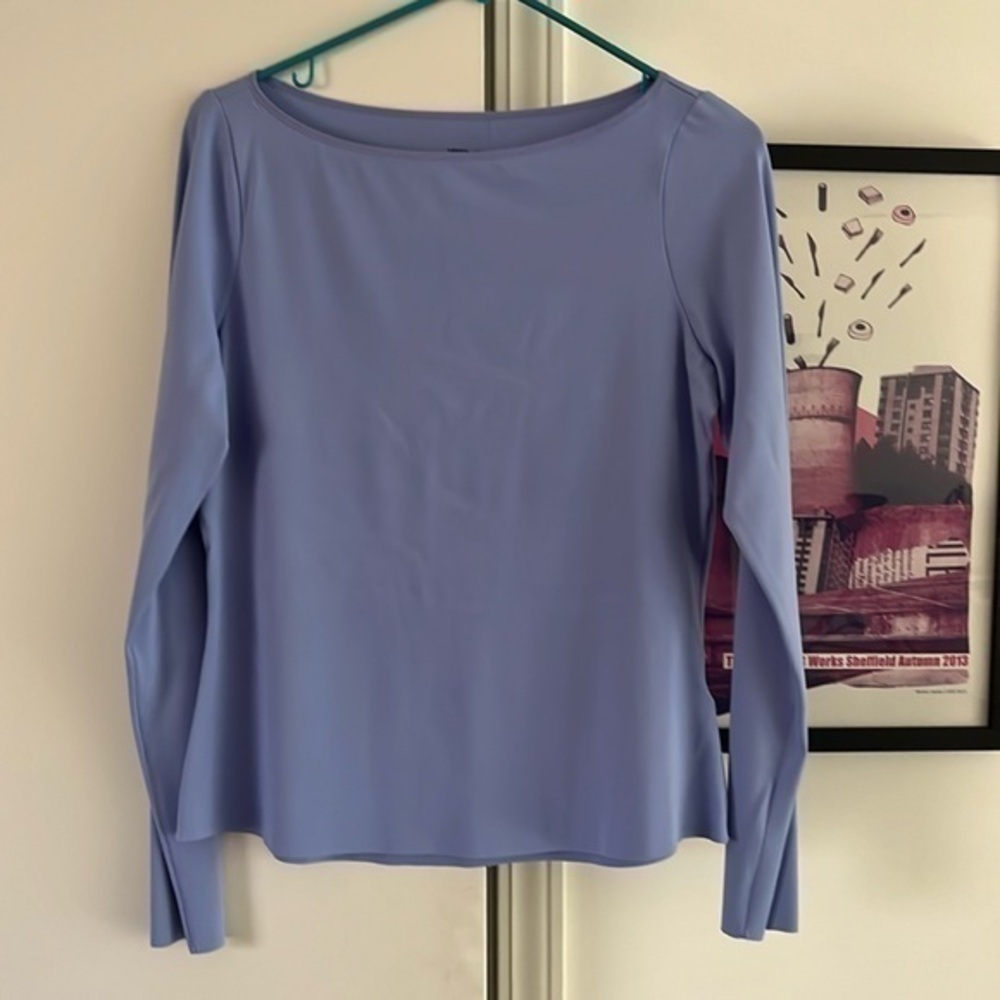 Purple Nike yoga dri-fit top